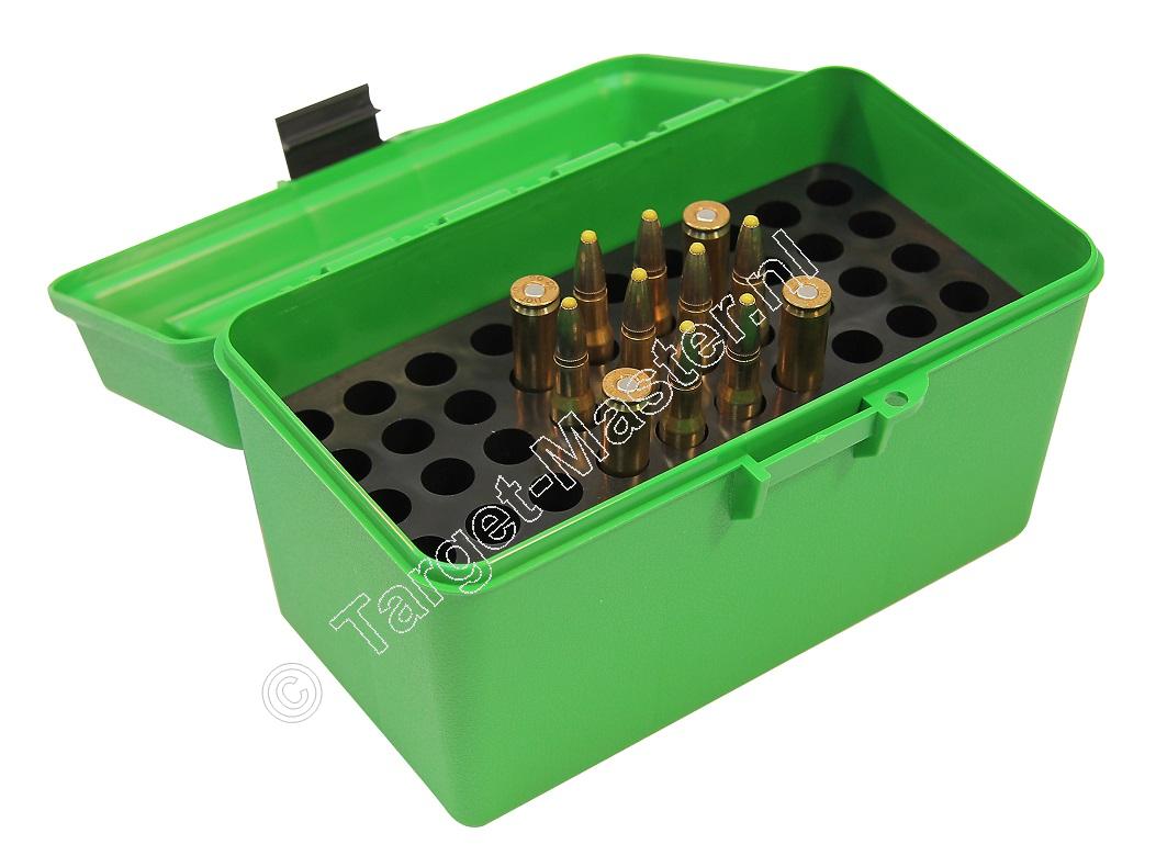 MTM H50RL DELUXE Ammo Box GREEN content 50